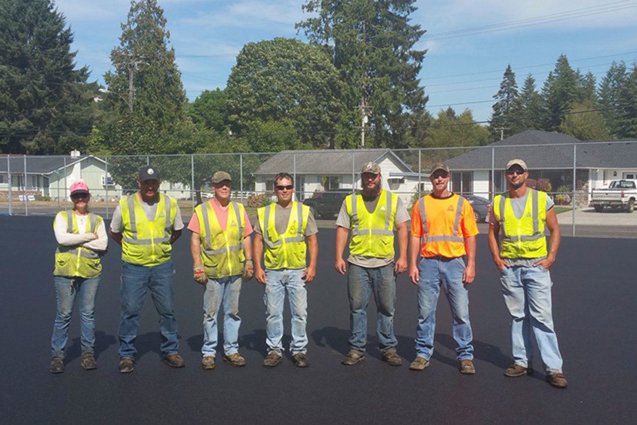 Basketball courts get blacktop