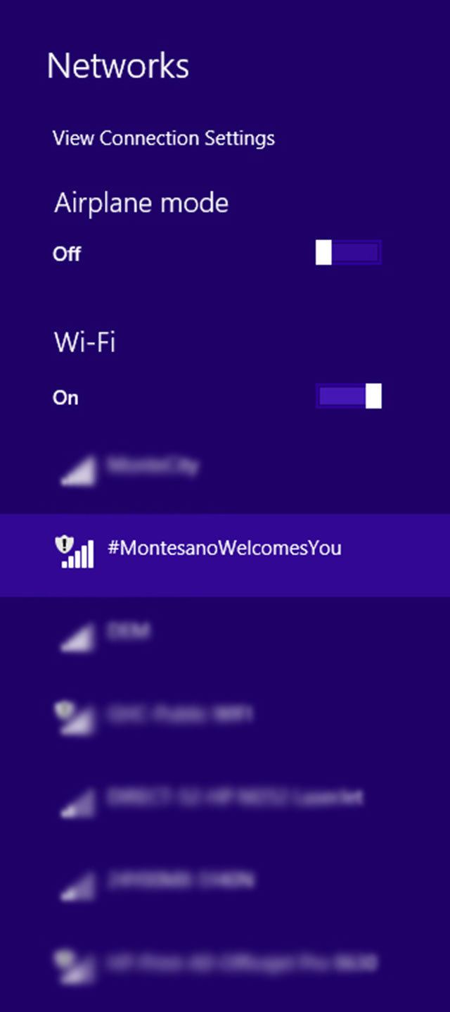 Montesano logs onto 21st Centurt with public Wi-Fi