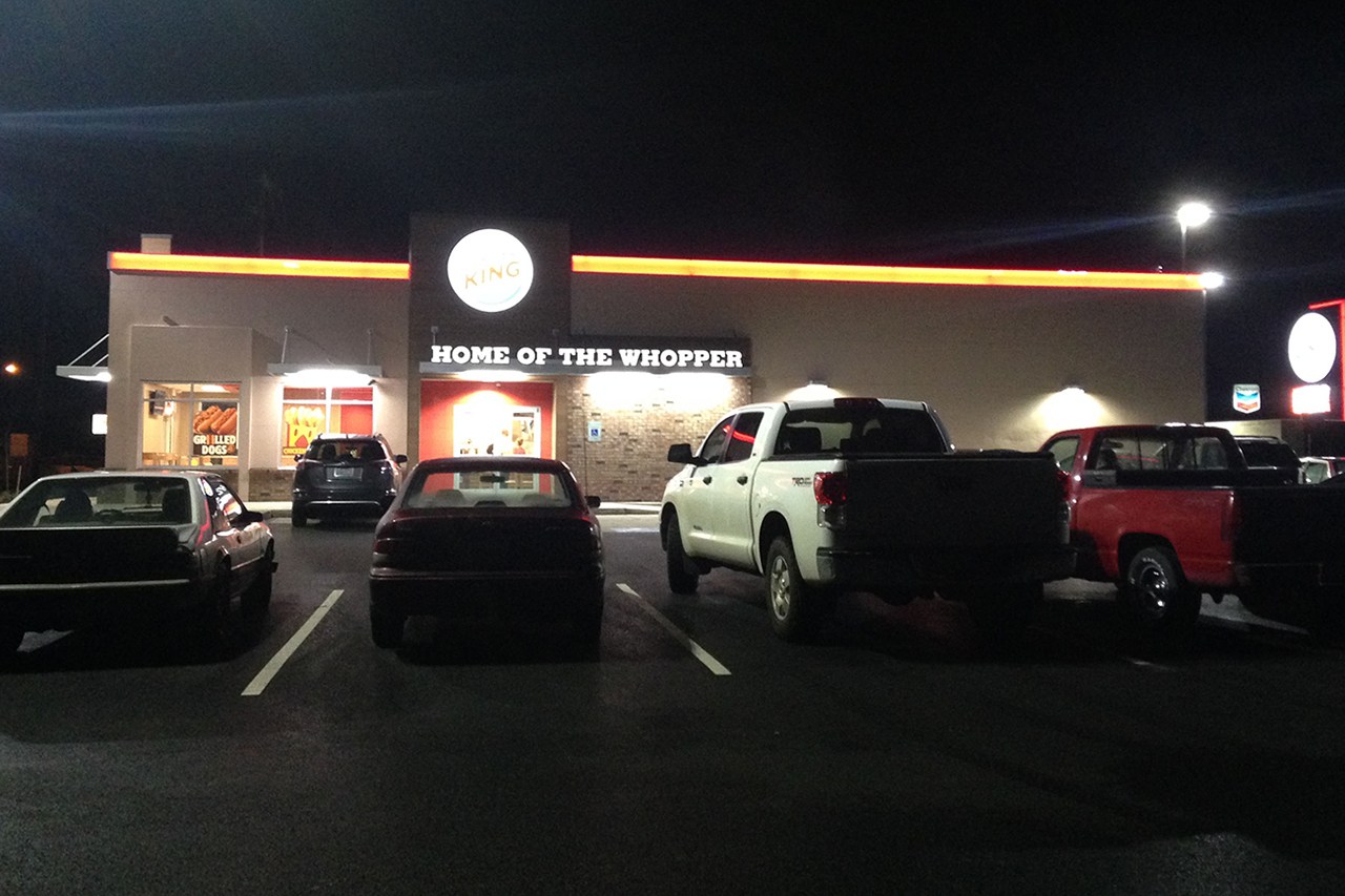 (Stephanie Morton | The Vidette) The parking lot at the Elma Burger King was full on a recent Monday evening. Managers said the burger restaurant had been busy since the opening on Oct. 31.