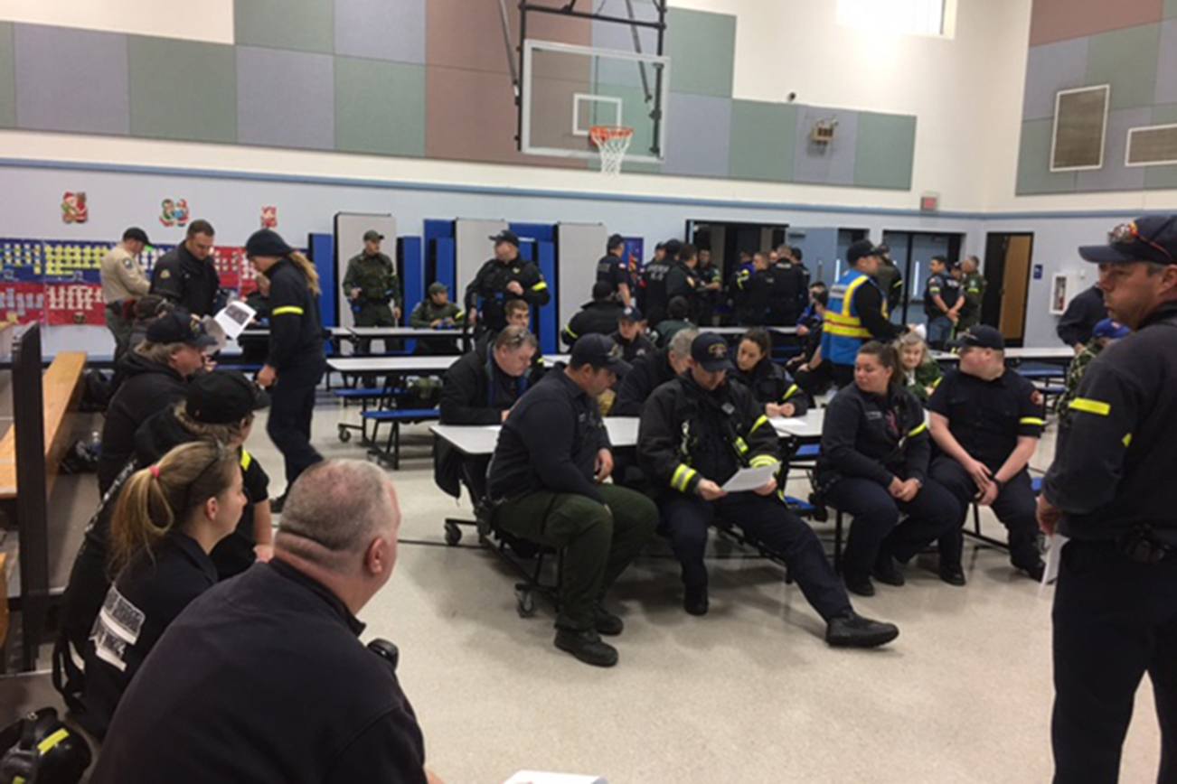 Agencies work together for active shooter training at EHS