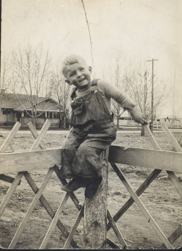 Sidney “Fred” Rapp at about 3 years old in Nampa, Idaho.