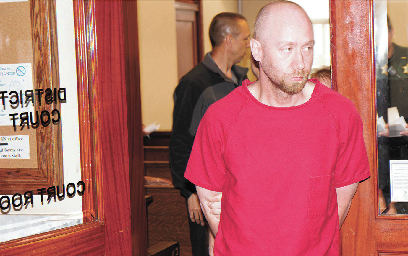 COREY MORRIS | GH NEWSPAPER GROUP                                Jacob Eveland was sentenced Monday morning to 50 years in prison for the brutal murder of Roy N. Jones of Elma in May of last year.