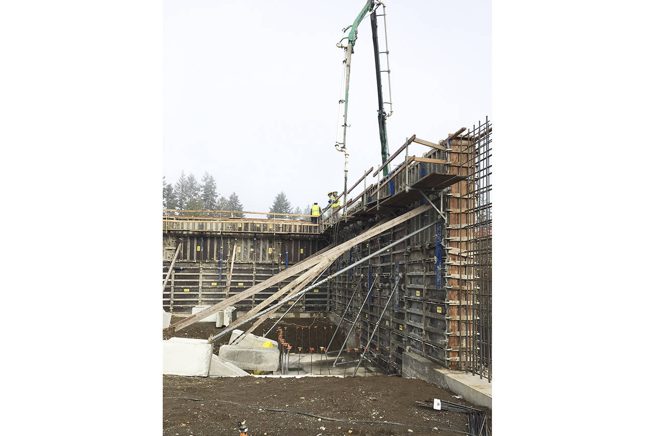 Walls start to go up at Summit Pacific’s wellness center