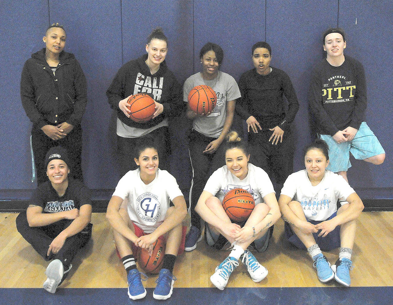 Top row from left: Estelle Wilson, Sandin Kidder, Alexia Thrower, D’Licya Feaster and Angela Sikora. Bottom row from left: Aleza Bell, Isabel Hernandez, Destanee Sunchild and Katie Brisbois.