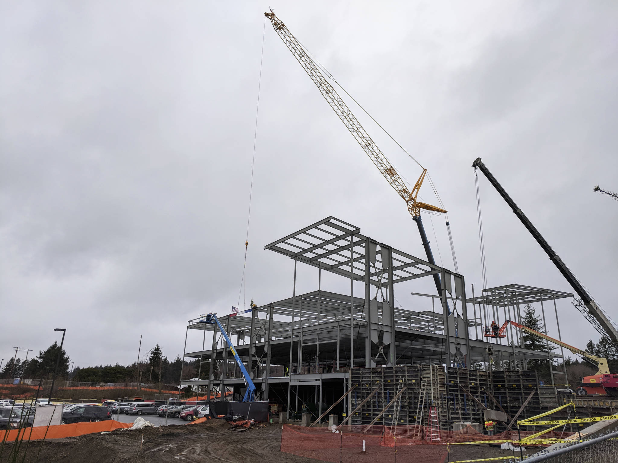 Topping-out beam tops wellness center