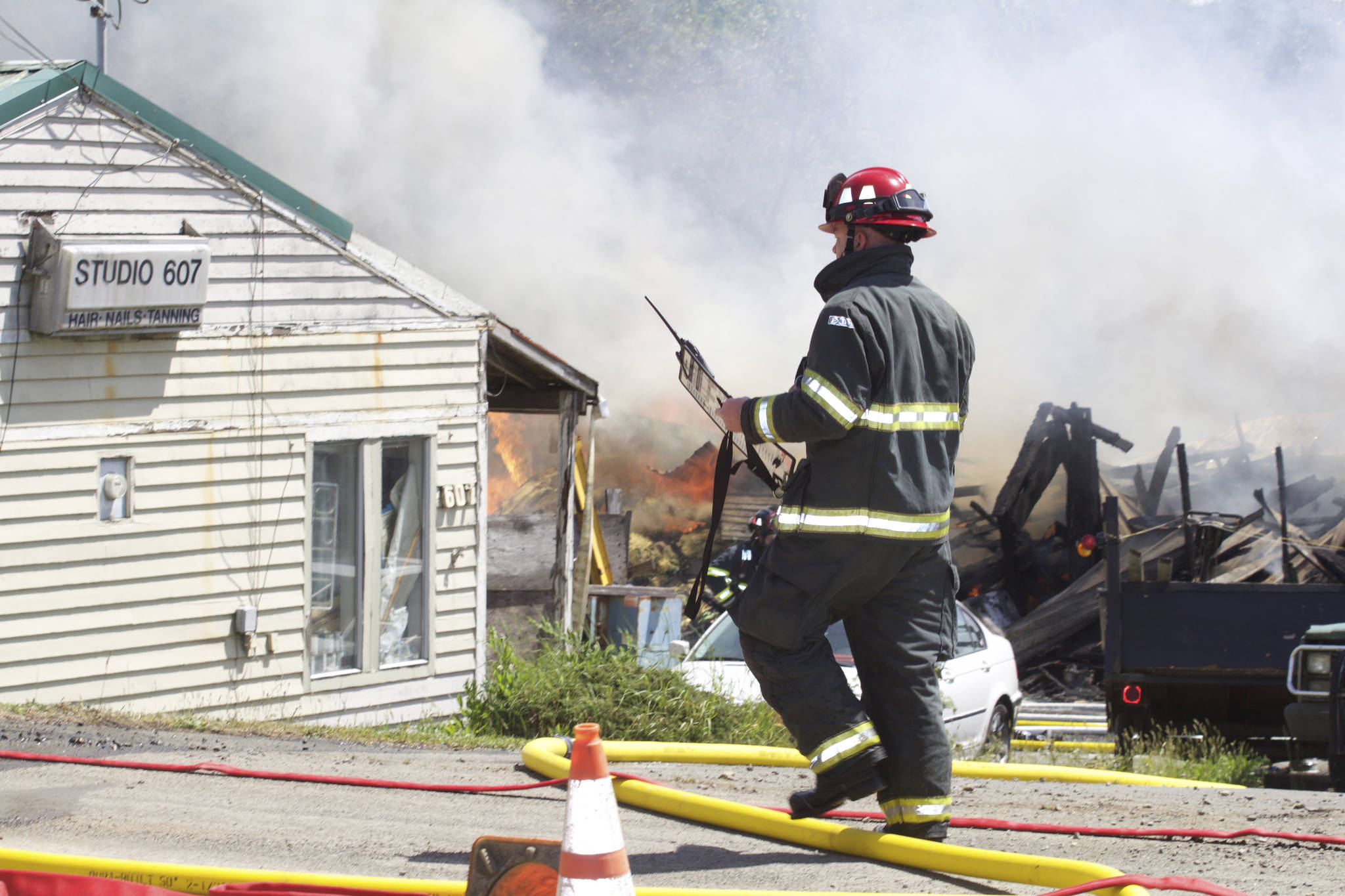 Fire claims structure in Monte