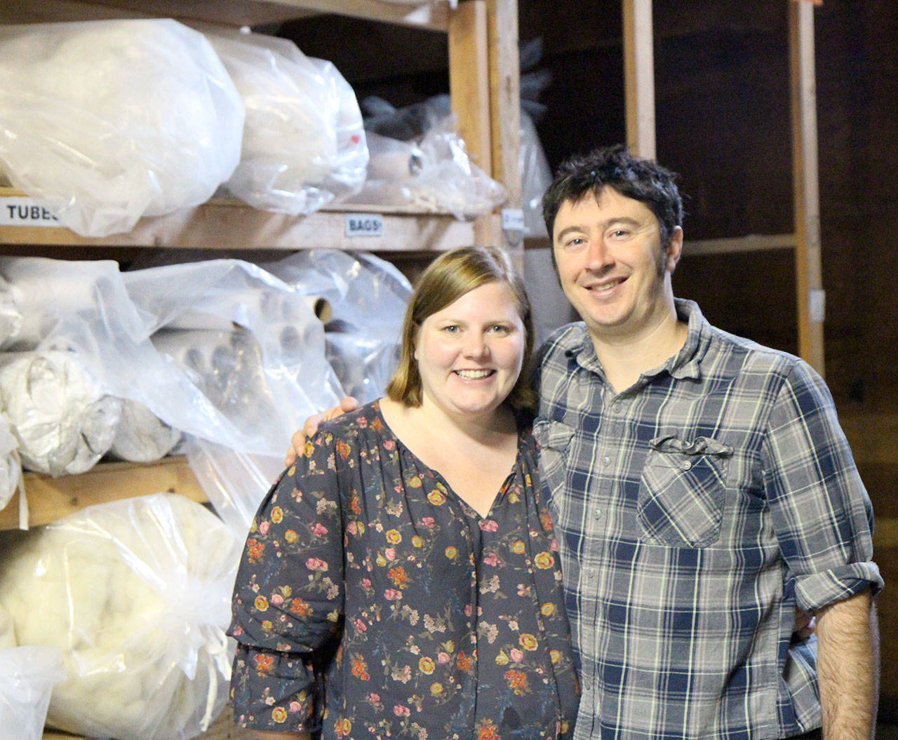 Mindy and Jason Schaefer are the new owners of Oakville’s Holy Lamb Organics as of November. They already have expanded the nearly 20-year-old business to include a showroom in Olympia and to have received organic certification. Photo taken Aug. 24, 2018, in Oakville, by Michael Lang, The Vidette