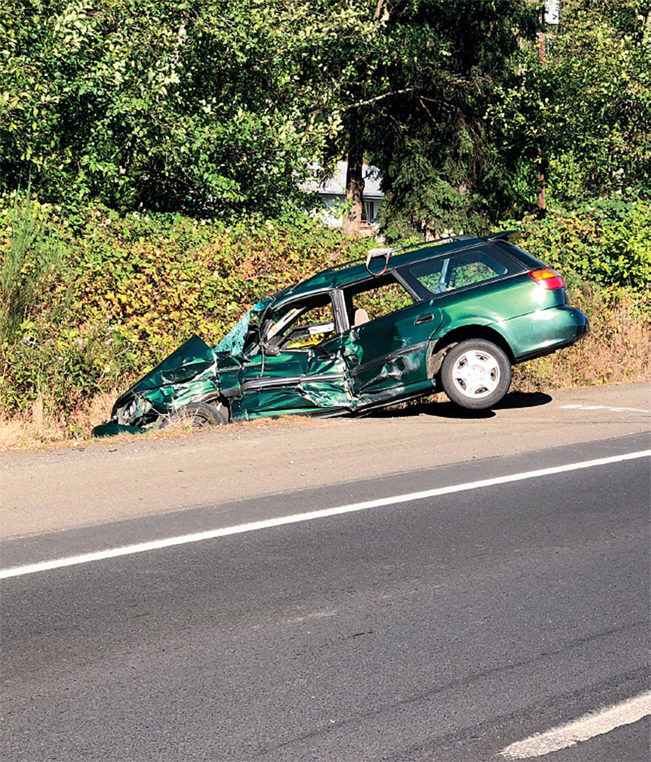 Photo courtesy Washington State Patrol                                An 87-year-old Montesano woman died in a car accident on State Route 12 on Monday.