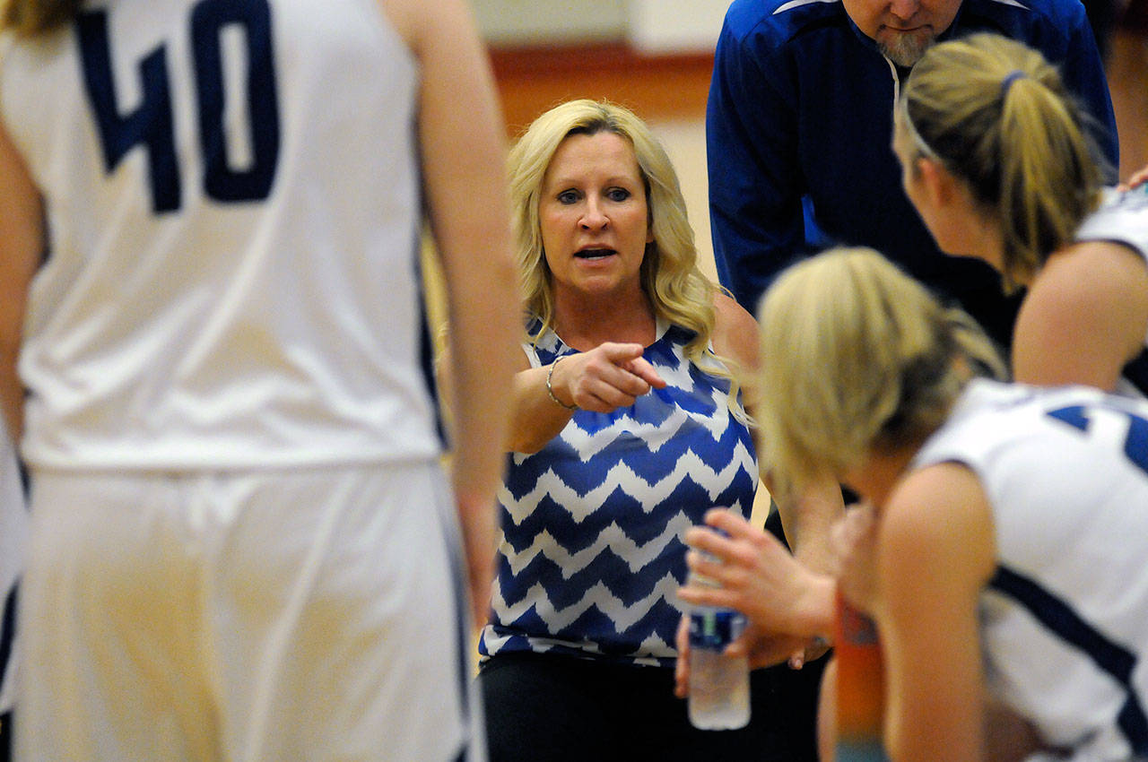 Elma head coach Lisa Johnson guided the Eagles to a 1A District IV title and sixth place finish in the state tournament. (Ryan Sparks | Grays Harbor News Group)