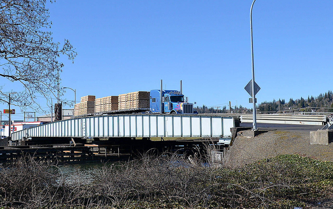 DAN HAMMOCK | GRAYS HARBOR NEWS GROUP The Heron Street Bridge in Aberdeen, built in 1949, has more than $70 million in state and federal funds available for replacement. The Department of Transportation is seeking public comment on four proposed replacement plans.