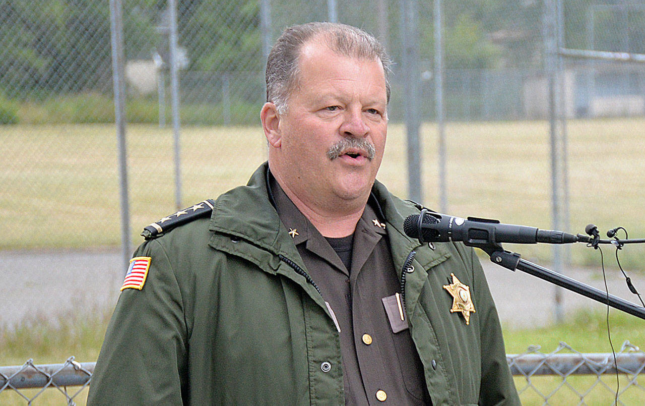 DAN HAMMOCK | GRAYS HARBOR NEWS GROUP                                Grays Harbor County Sheriff Rick Scott assured those in attendance at the Lindsey Baum remembrance garden dedication Wednesday that his department and partner agencies will continue to pursue the person responsible for the 10-year-old girl’s abduction and murder a decade ago.