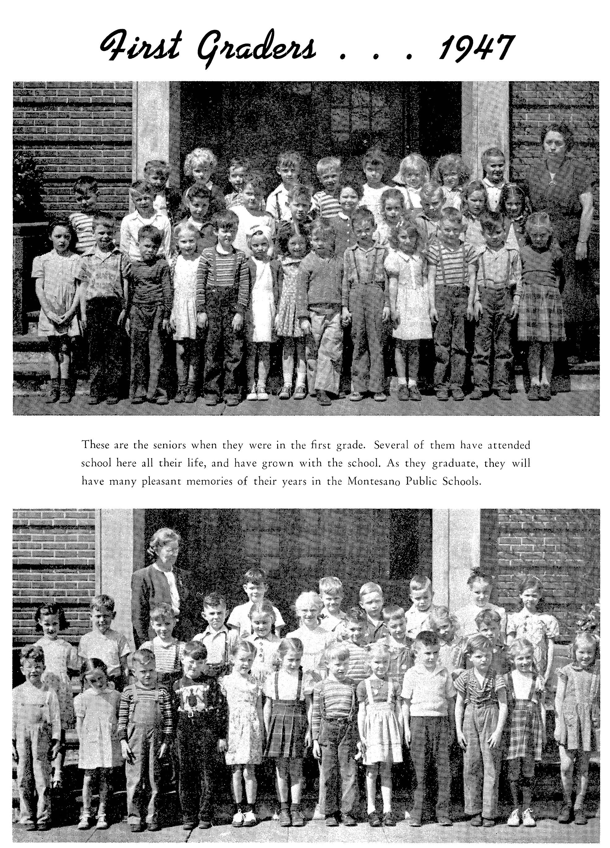 In fall 1947, the Montesano Class of 1959 entered first grade. On July 20, they will hold their 60th reunion at Friends Landing. (Photo from 1959 Sylvan yearbook for Montesano High School)