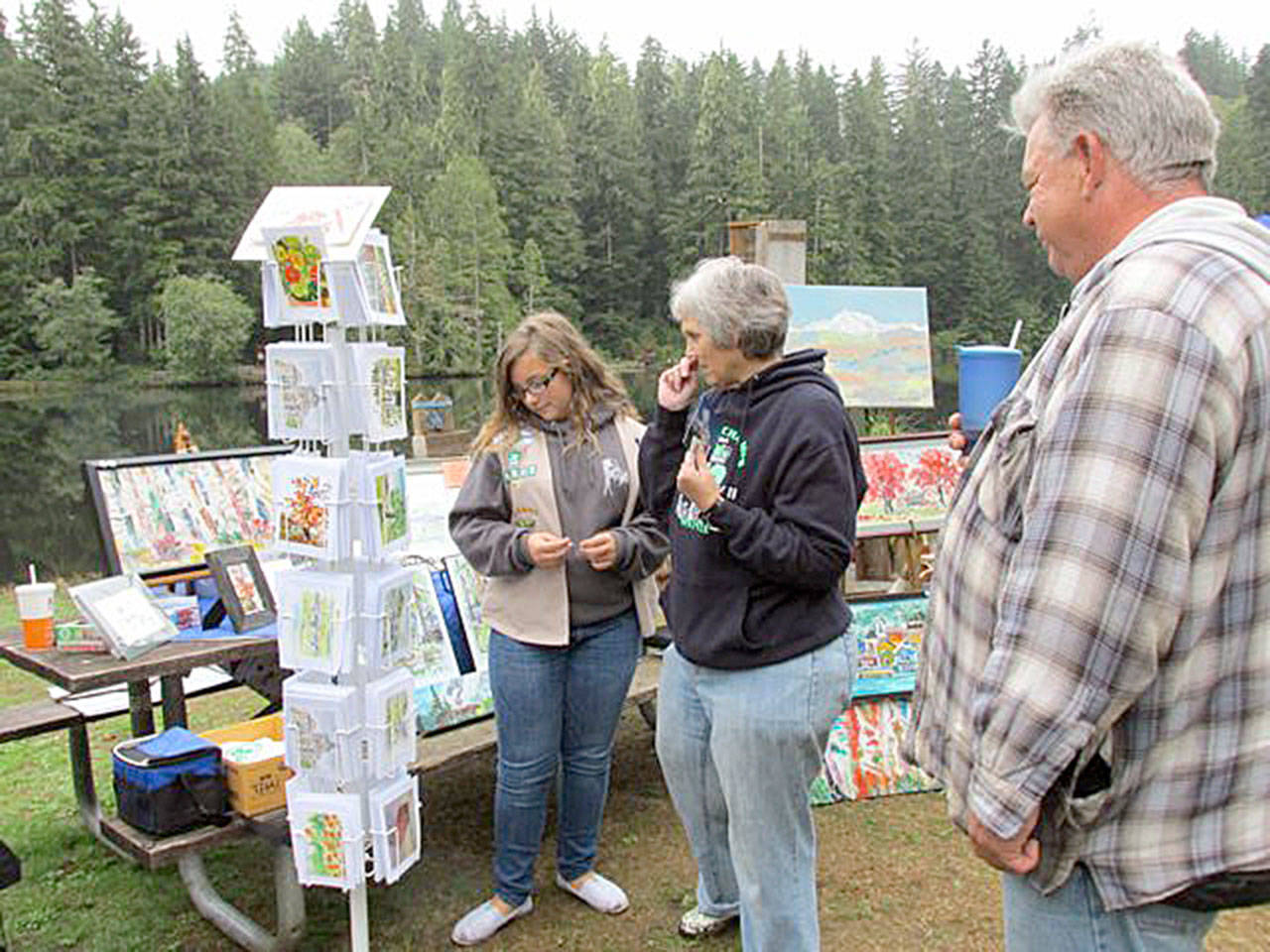 The artist and food vendors will return this year for Lake Sylvia State Park Fall Festival, 7 a.m. to 4 p.m., Saturday, Sept. 21, 2019, at the park. Photo Courtesy of Helen Hepp.