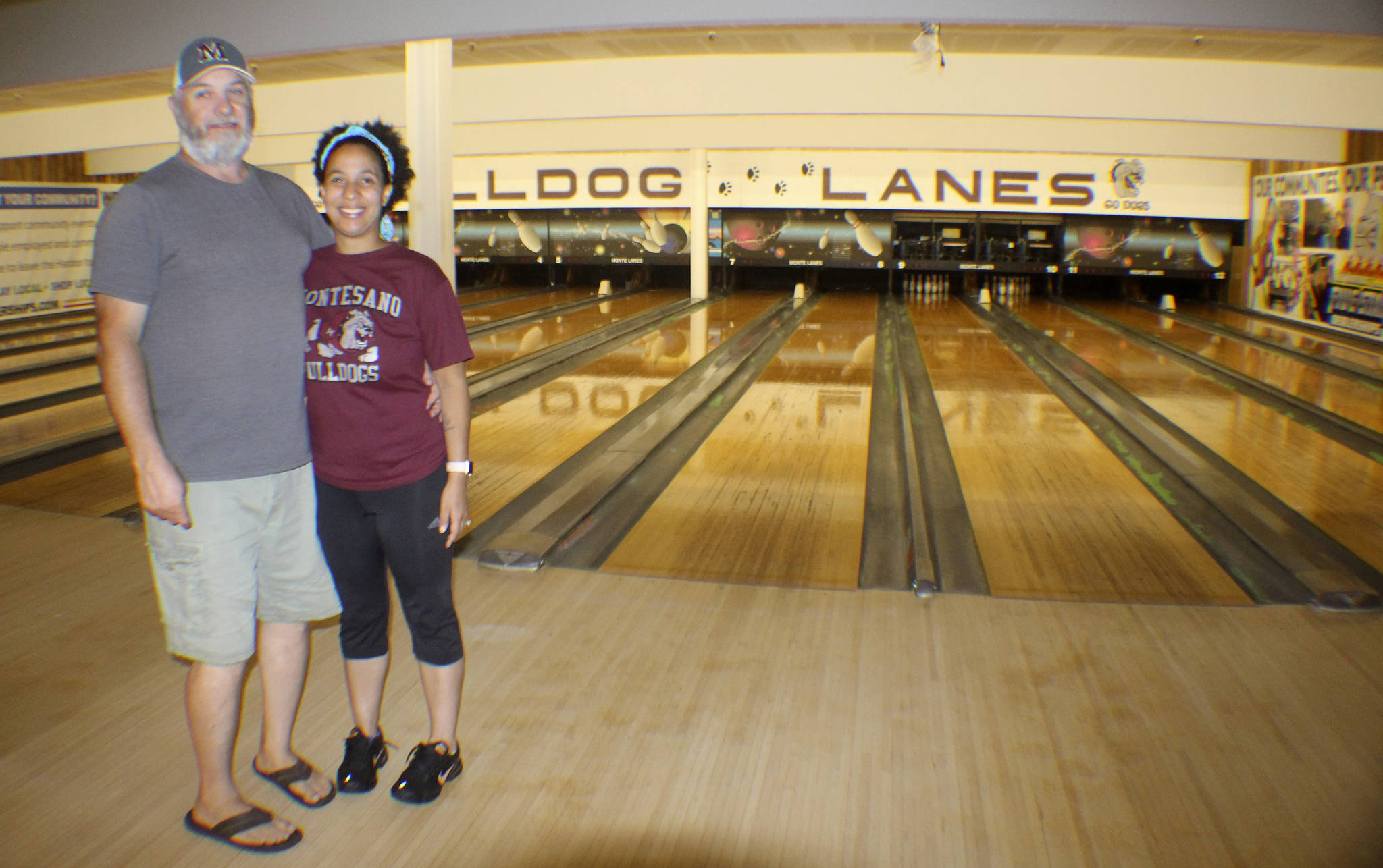 The Vidette file                                Todd Hoiness and Brooke Chapman-Hoiness pose for a picture in August 2018 shortly before the reopening of their bowling alley, Bulldog Lanes, in Montesano. Chapman-Hoiness said this week that the bowling alley would close Friday.