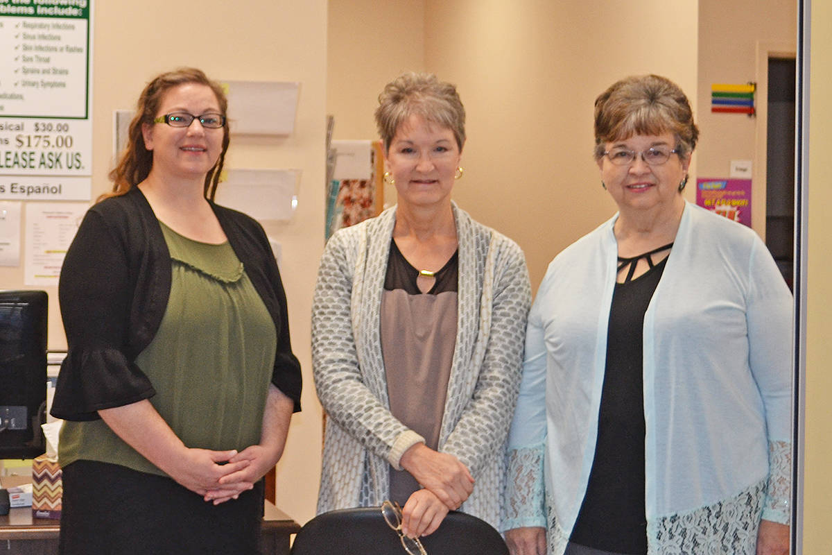 Heidi Sedra, (from left), Judy Miller and Sherry Ainsworth, the Nurse Practitioners at the Swanson’s Supervalu walk-in medical clinic in Aberdeen, are ready to help address your immediate health concerns.