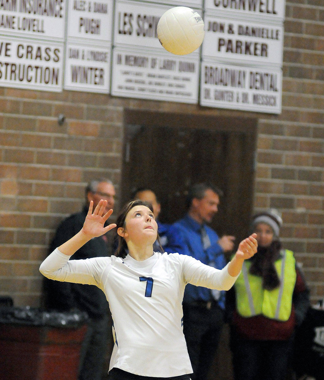 Elma’s Kali Rambo, seen here in a file photo, was named to the 1A Senior All-State Team and will join teammate Jalyn Sackrider at the 2019 Senior All-State Volleyball Series on Sunday at Burlington-Edison High School. (Ryan Sparks | Grays Harbor News Group)