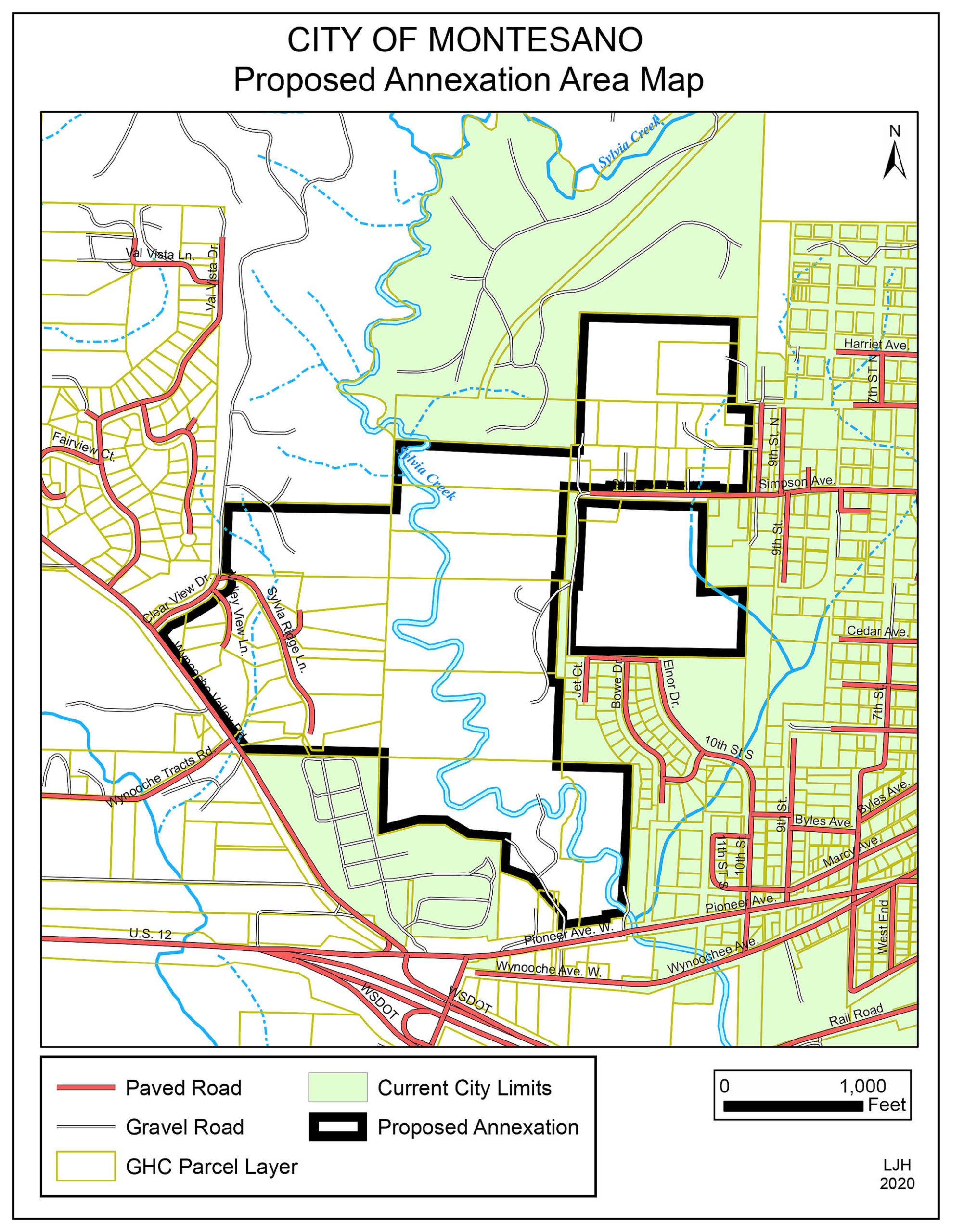 Montesano leaders are considering annexing this land into the city.                                 Montesano leaders are considering annexing this land into the city.