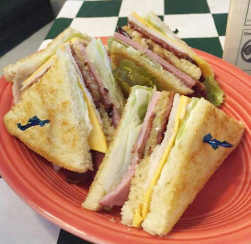Clarks’ clubhouse sandwich is stacked with quality ingredients.