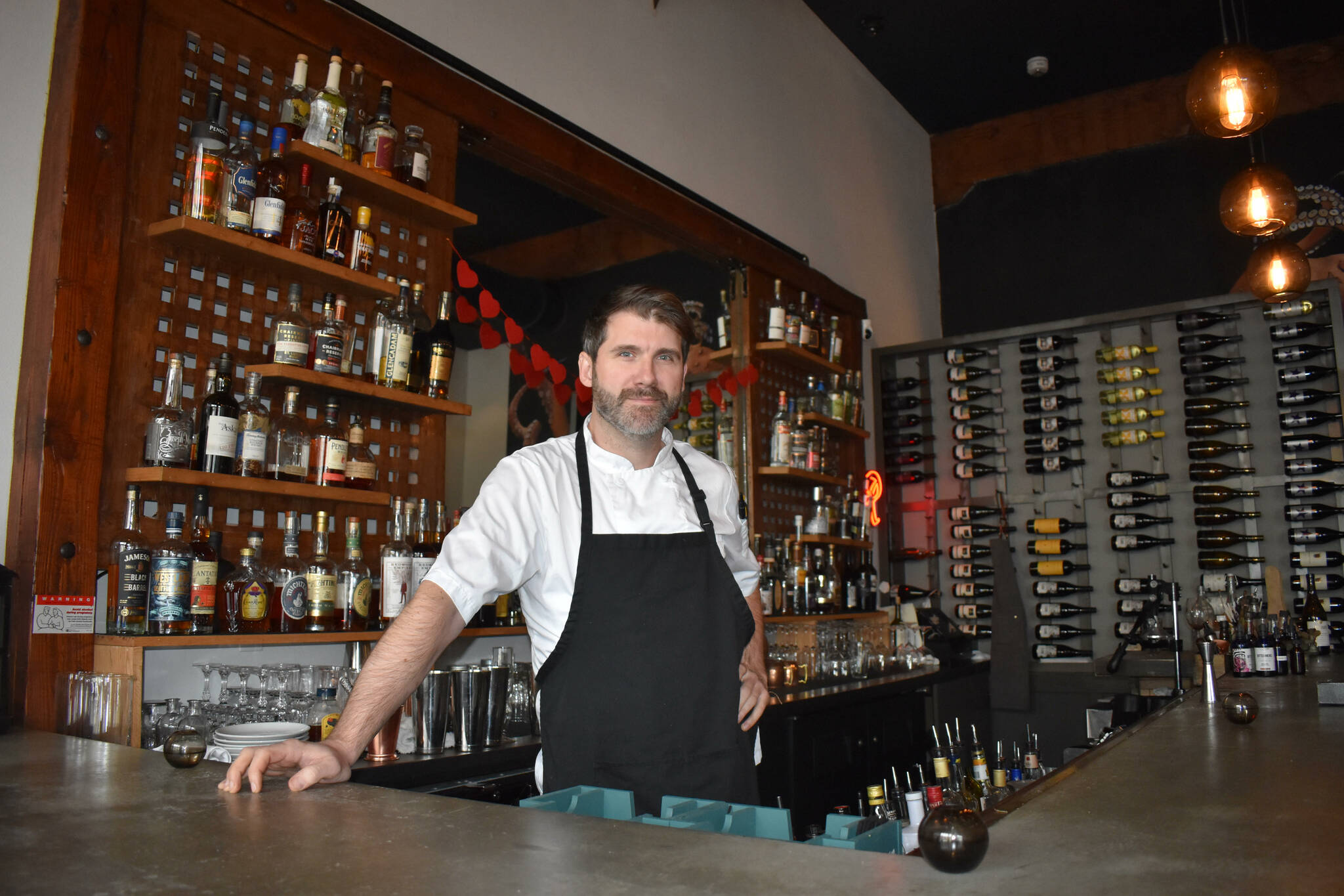 Rediviva’s owner and Chef Andy Bickar proudly stands behind his bar, his staff and his food. The 2000 Aberdeen High School graduate crafts locally-sourced food in such a way that guests leave full and happy. Matthew N. Wells | The Daily World