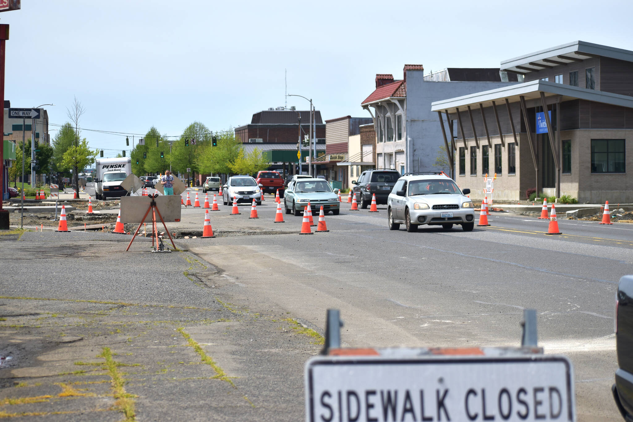 Matthew N. Wells | The Daily World
                                As of Wednesday, June 15, the intersection at East Market Street, F Street, and Fuller Way, will close. The three-way intersection is expected to stay closed until sometime in September, when the roundabout project is expected to finish, said Nick Bird, city engineer for the City of Aberdeen. The traffic will be diverted one block north to East 1st Street.