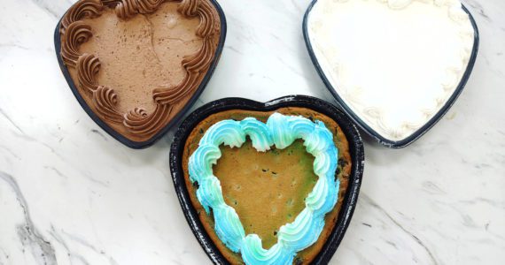 (Photo Courtesy of Pick-Rite Thriftway)
                                Children decorated fresh-baked goods, such as large heart shaped chocolate chip cookies or single layer cakes any way they would like. The event was hosted at the Pick-Rite Thriftway bakery on Saturday, June 18, 2022, in Montesano.