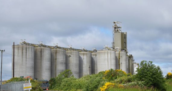 (Allen Leister | The Daily World)
                                Terminal 2 (pictured) will be home to the construction of four more silos at the Port of Grays Harbor. The 12-month project is expected to begin in 2023. Terminal 4 (not pictured) will begin its expansion project in the first half of 2024.