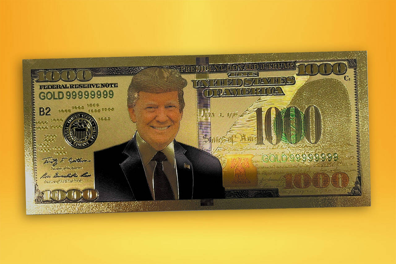 Donald Trump Presidential Re-Election Santa Novelty Dollar Bills Pack of 100 