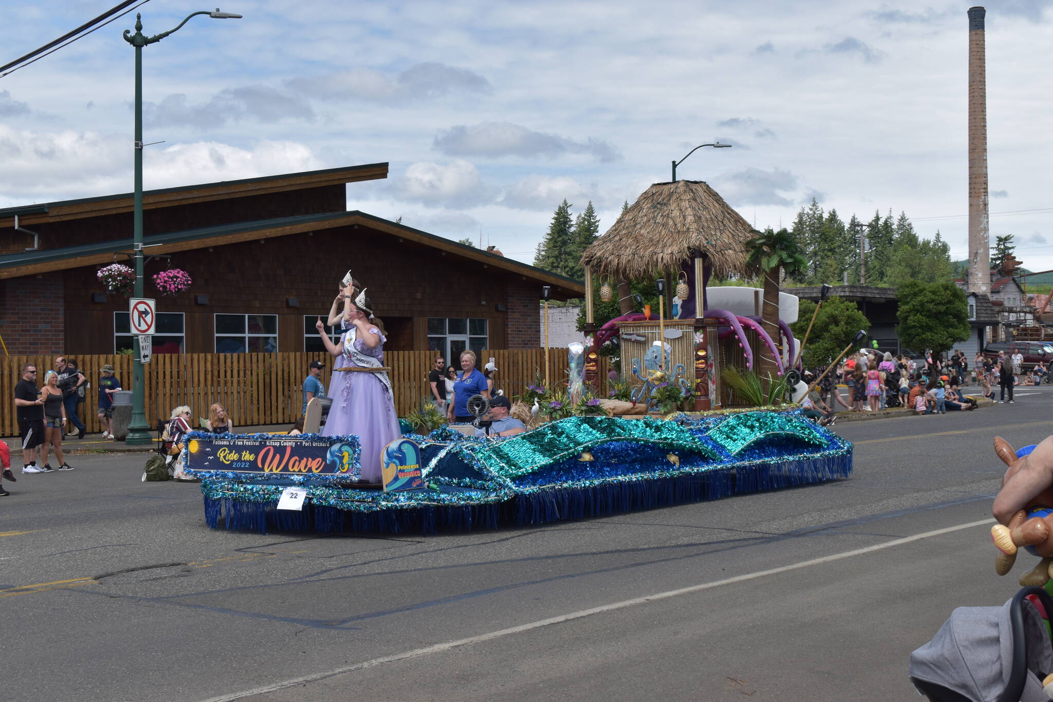 Floats from all over western Washington, such as this one from Port Orchard, joined to partake in the Grand Parade at the 63rd annual McCleary Bear Festival. The parade took place at noon on Saturday, July 9, 2022, in McCleary. (Allen Leister | The Daily World)
